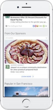 Facebook Instant Article ads Format